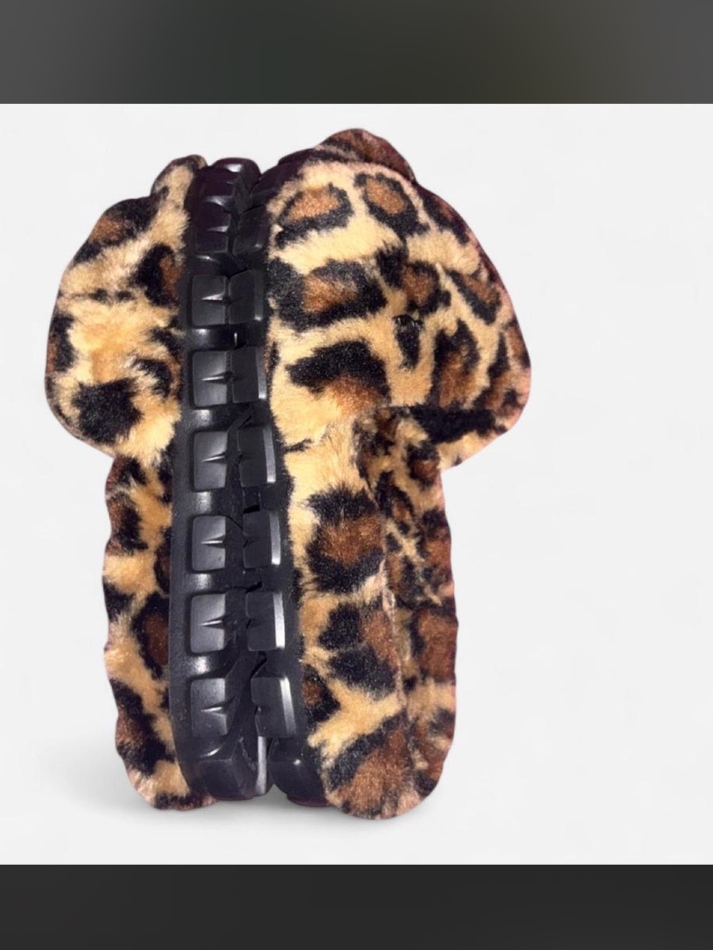 UGG Plush Leopard Print Slippers